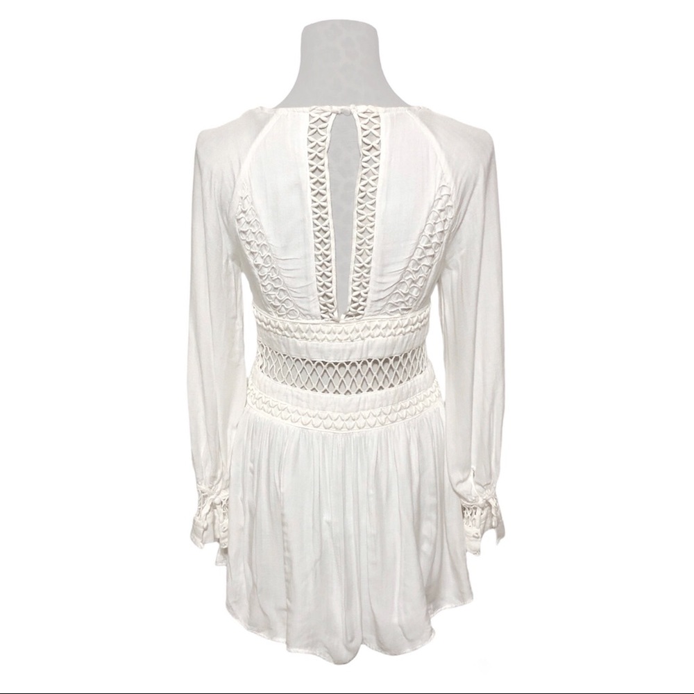 Free People White Crochet Trim Dress - Picture 10 of 16